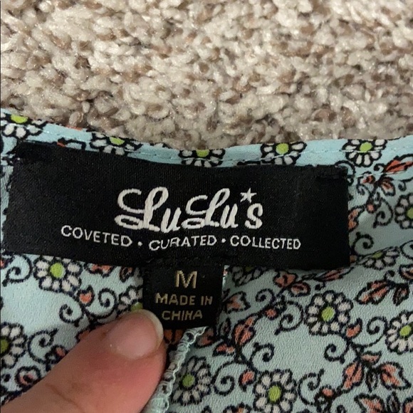 Lulus Boho Print Orange Button Romper Jumpsuit - Picture 3 of 11